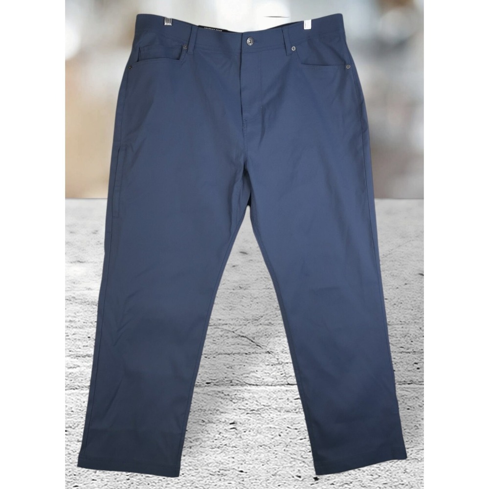 Gerry Men's Venture Pant Stretch Fabric Leg Zip Pocket Blue 38x29 NWT